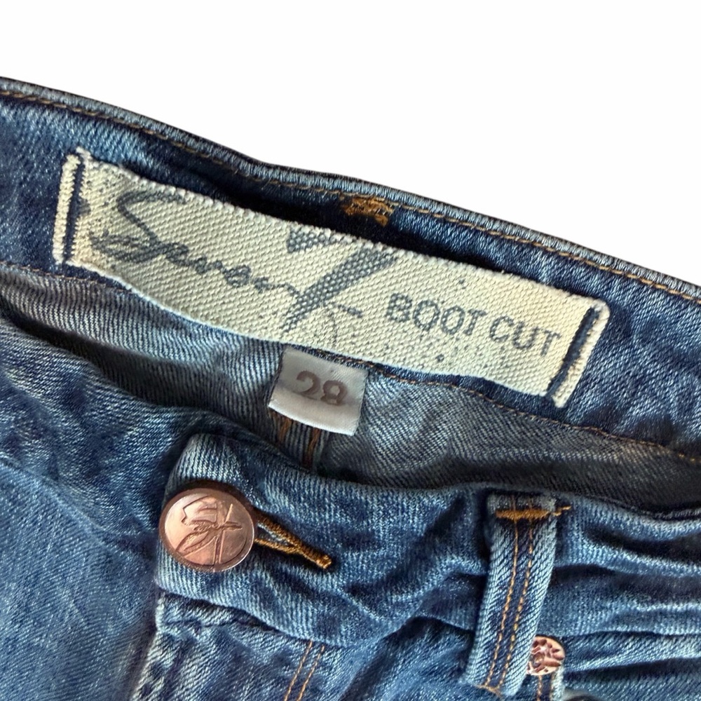 Seven7 Women's Classic Blue Boot Cut Jeans Sz 28 - Picture 4 of 9
